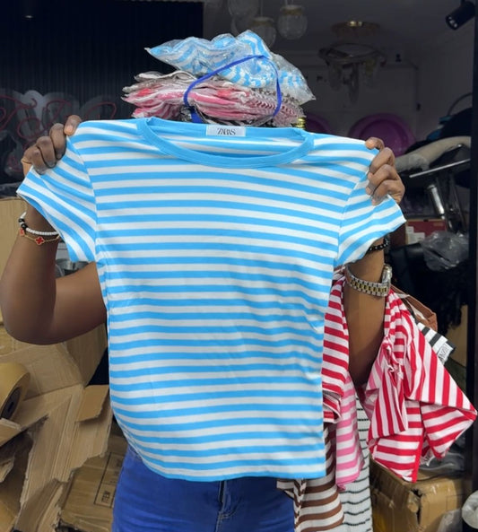 Striped Round neck TOP
