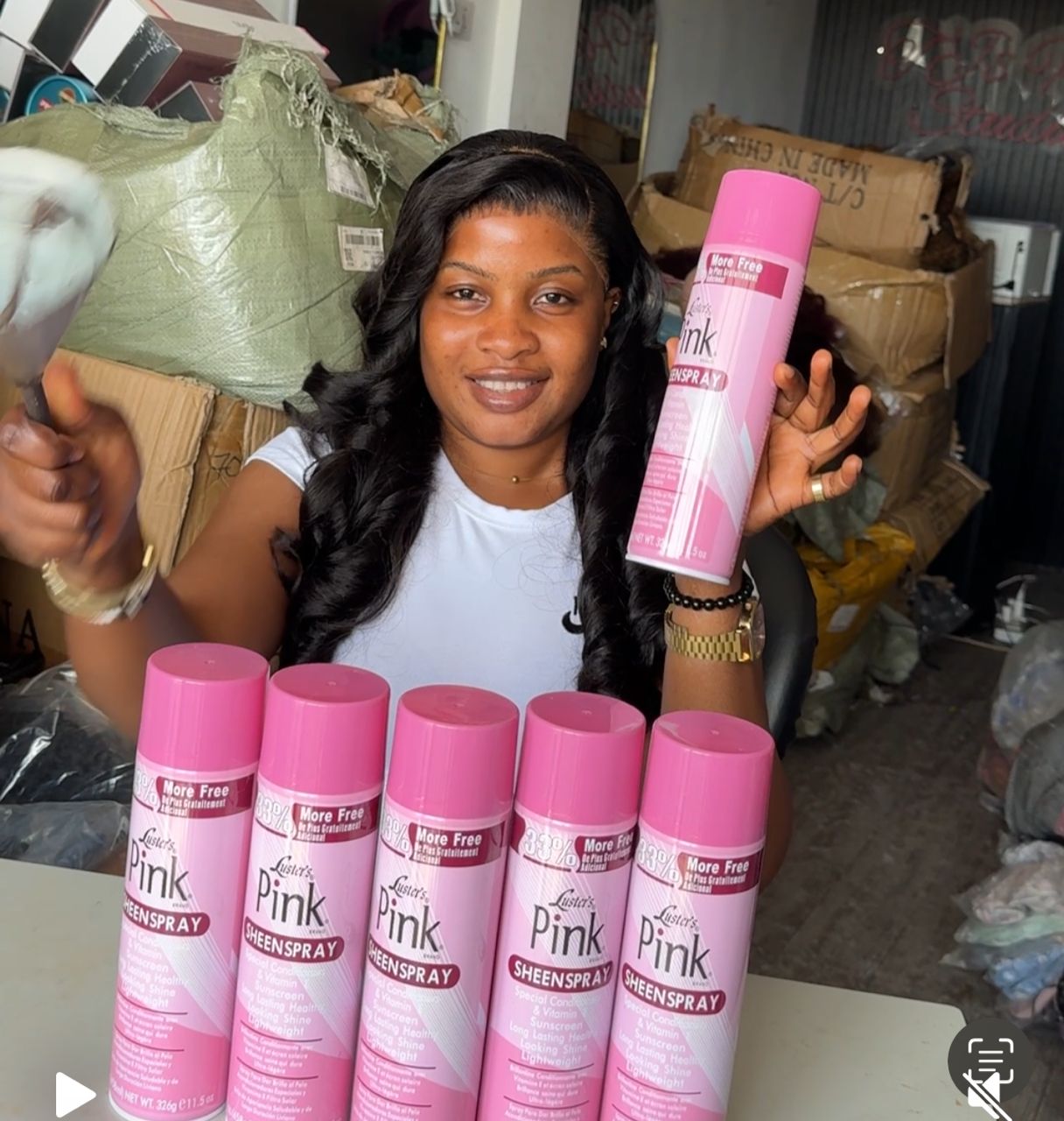 Pink Sheen Spray